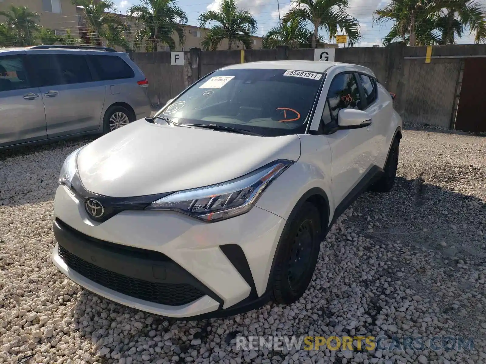 2 Photograph of a damaged car NMTKHMBXXLR113022 TOYOTA C-HR 2020