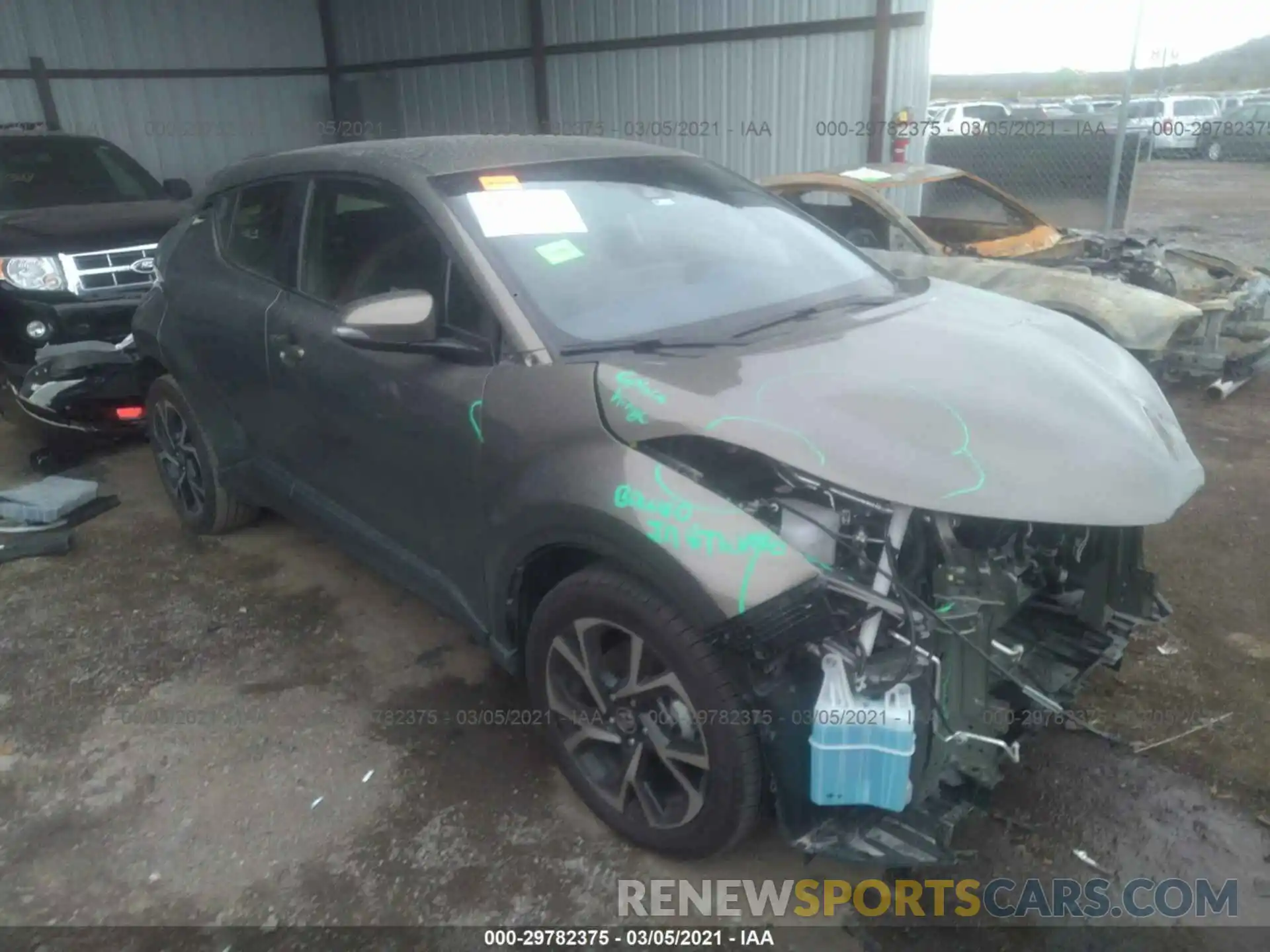 1 Photograph of a damaged car JTNKHMBX0M1103014 TOYOTA C-HR 2021