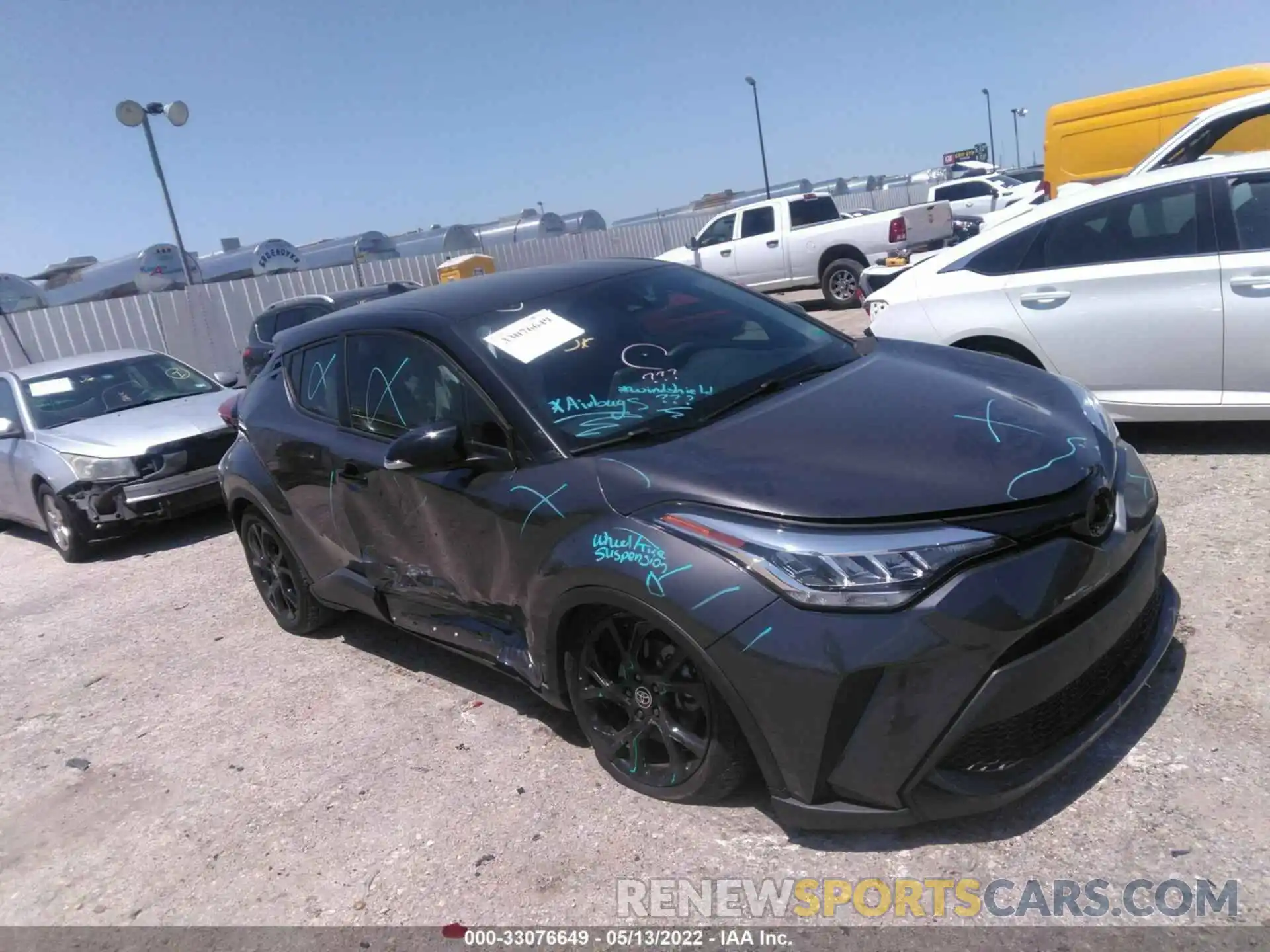 1 Photograph of a damaged car JTNKHMBX0M1108570 TOYOTA C-HR 2021