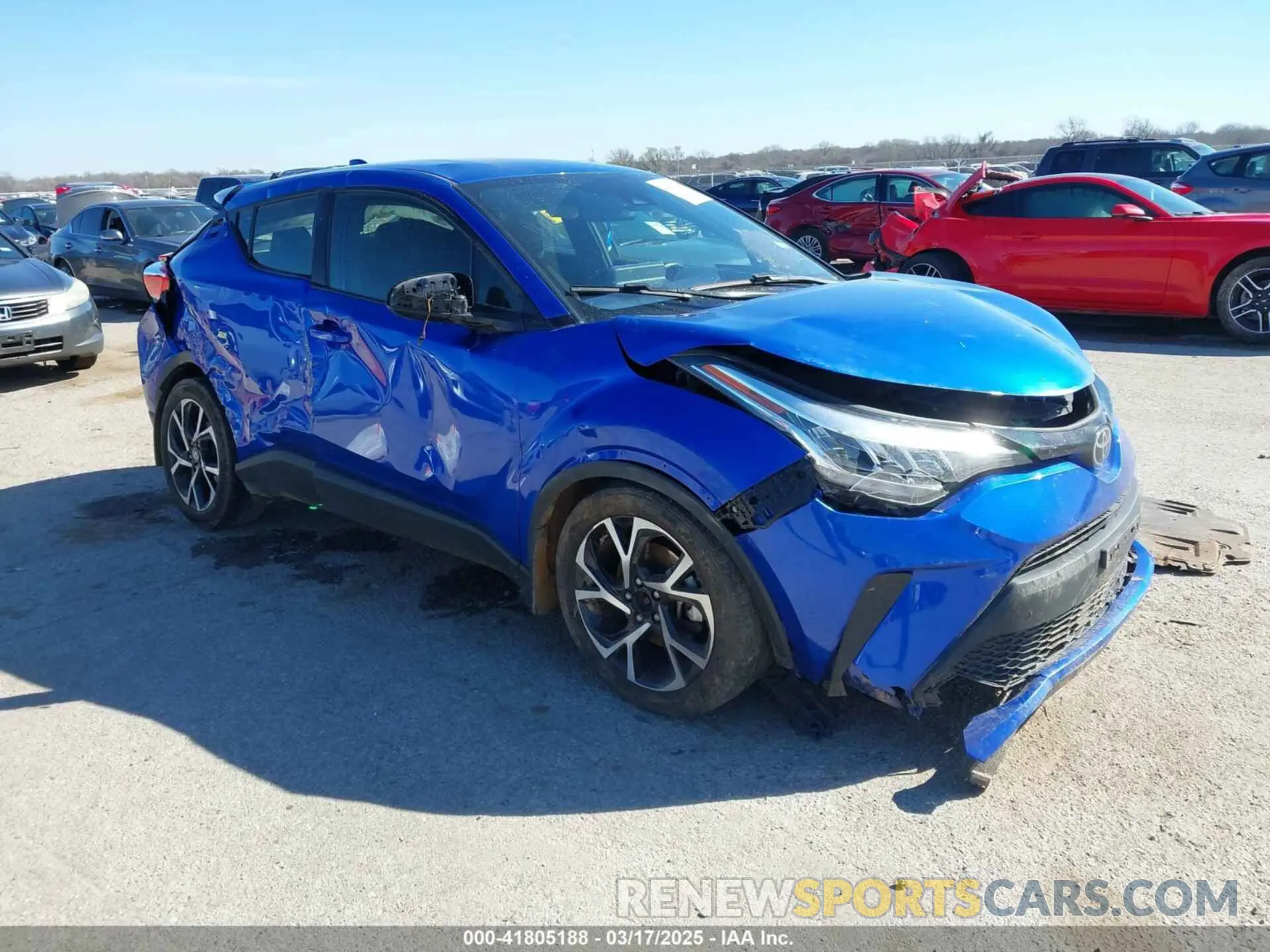 1 Photograph of a damaged car JTNKHMBX0M1118192 TOYOTA C-HR 2021