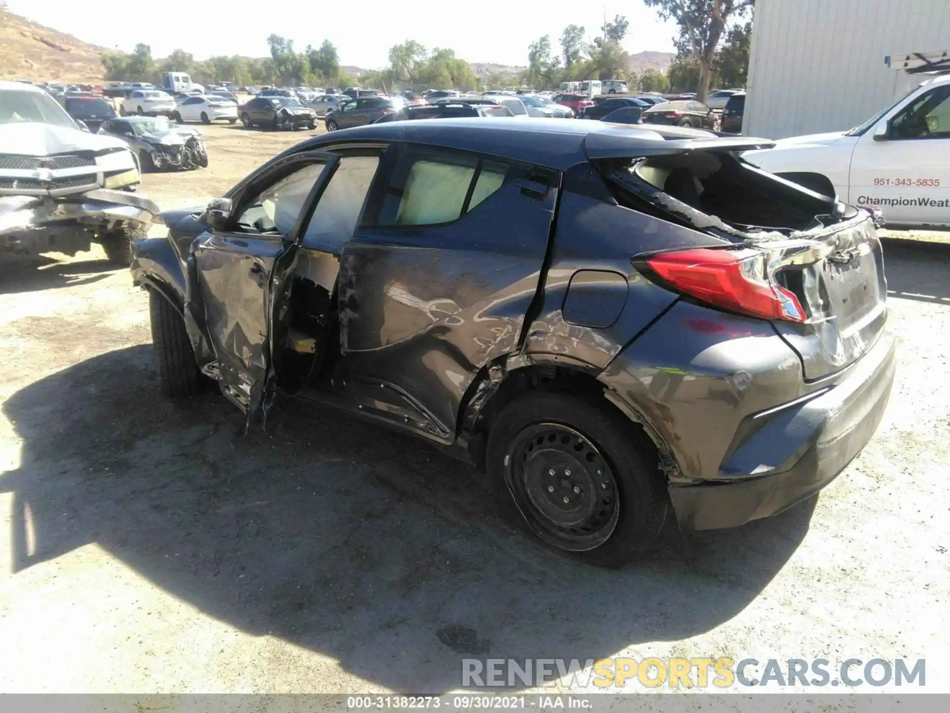 3 Photograph of a damaged car JTNKHMBX0M1120282 TOYOTA C-HR 2021