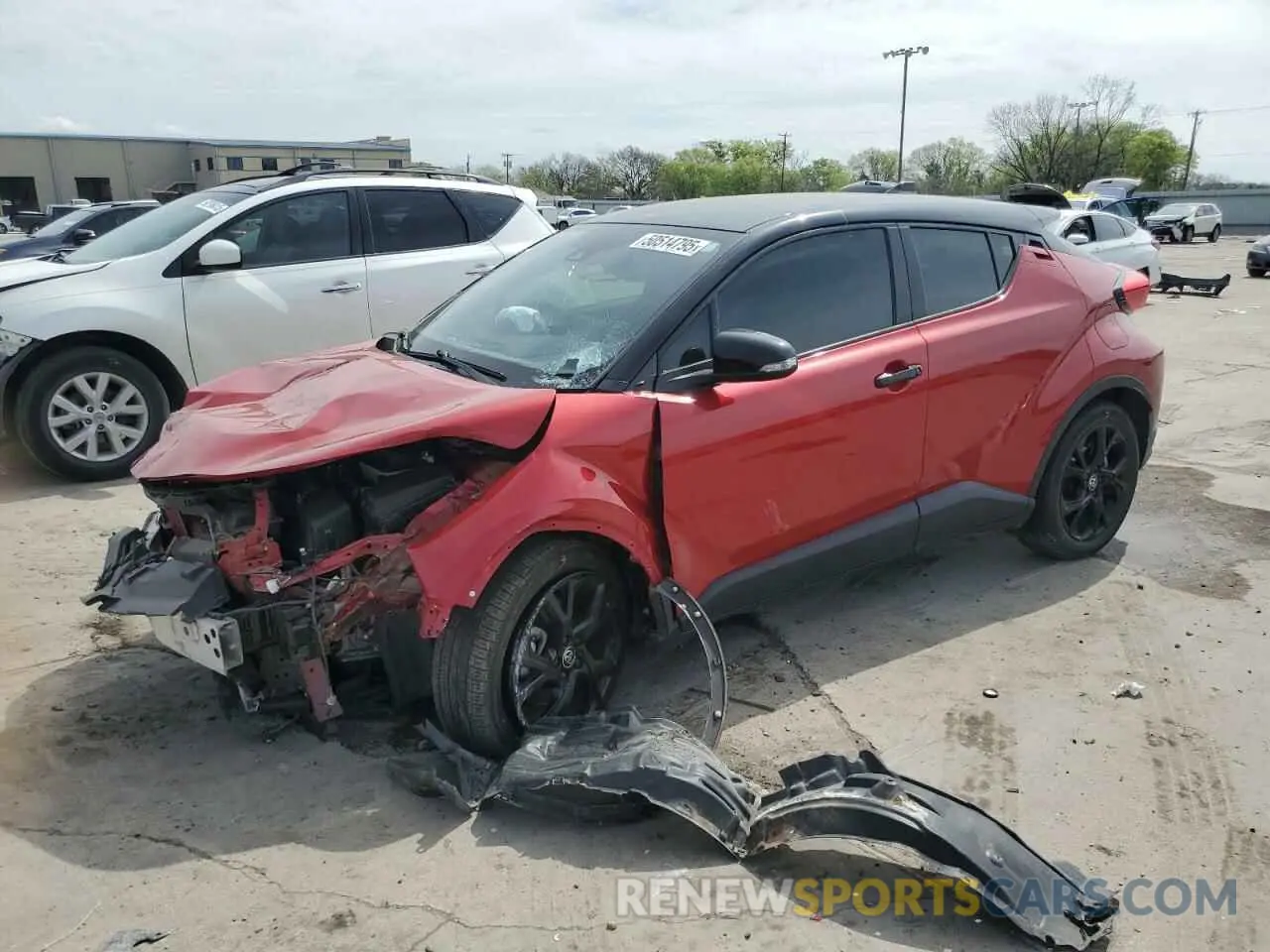 1 Photograph of a damaged car JTNKHMBX1M1099412 TOYOTA C-HR 2021