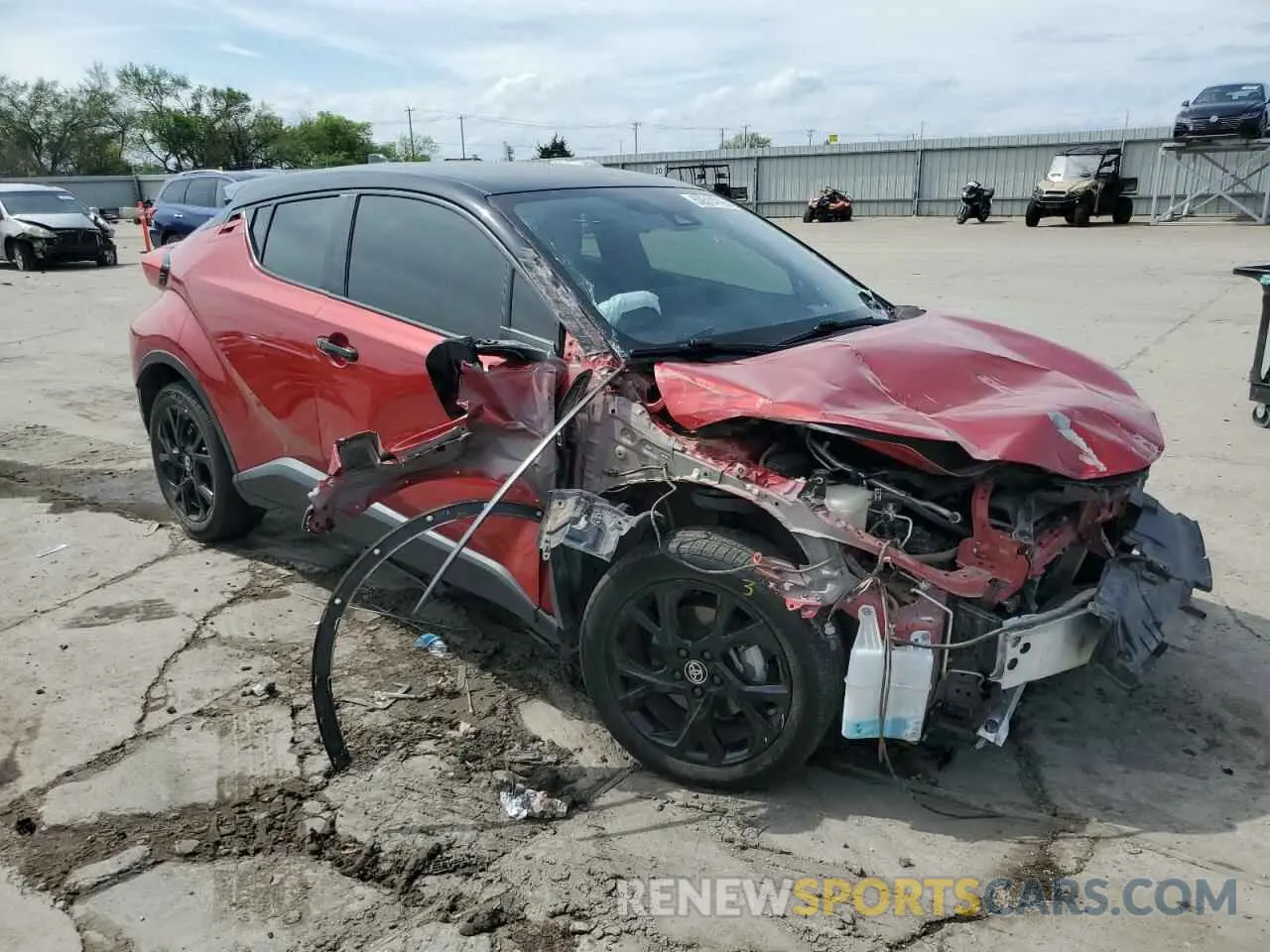 4 Photograph of a damaged car JTNKHMBX1M1099412 TOYOTA C-HR 2021