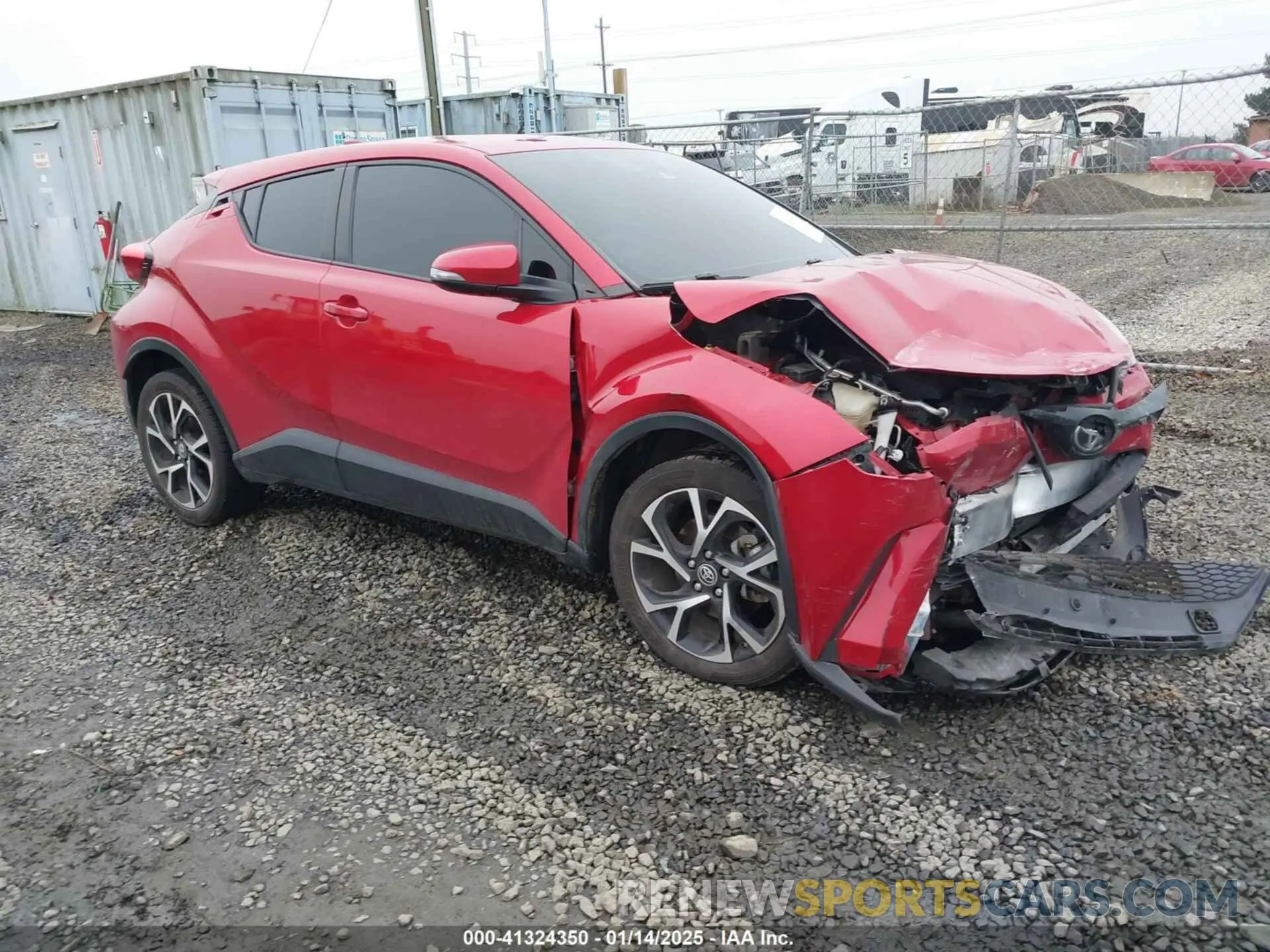 1 Photograph of a damaged car JTNKHMBX1M1104530 TOYOTA C-HR 2021