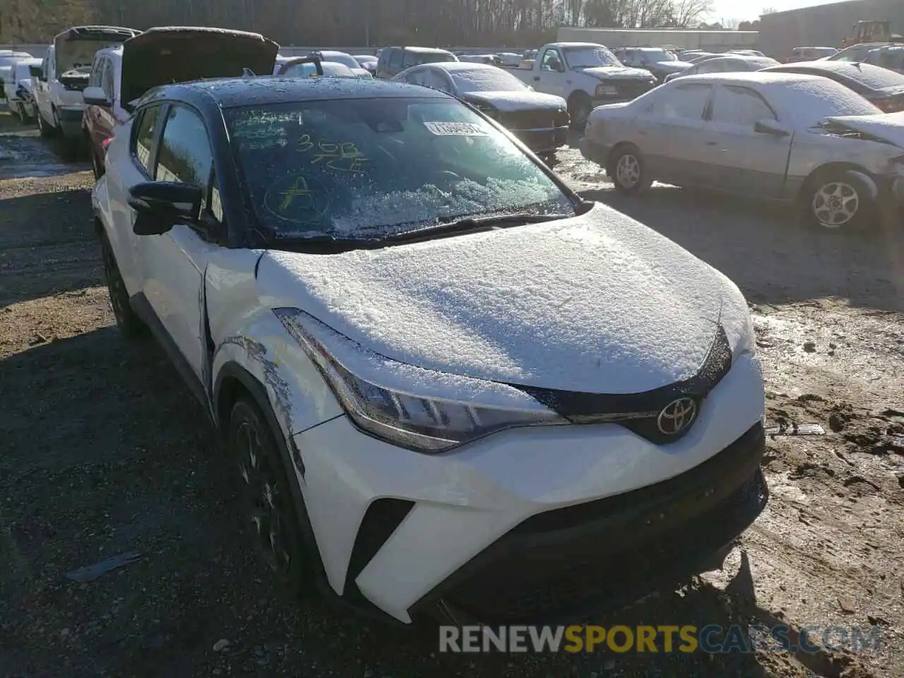 1 Photograph of a damaged car JTNKHMBX1M1104897 TOYOTA C-HR 2021