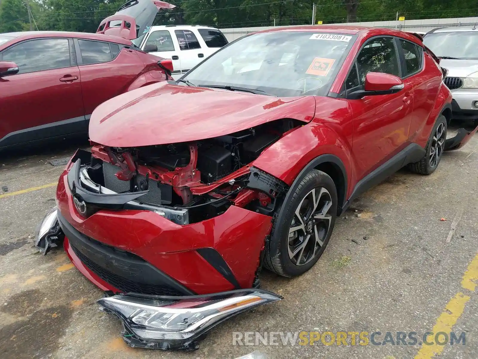 2 Photograph of a damaged car JTNKHMBX1M1105757 TOYOTA C-HR 2021