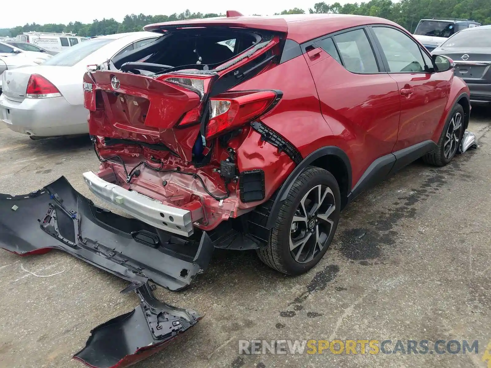 4 Photograph of a damaged car JTNKHMBX1M1105757 TOYOTA C-HR 2021