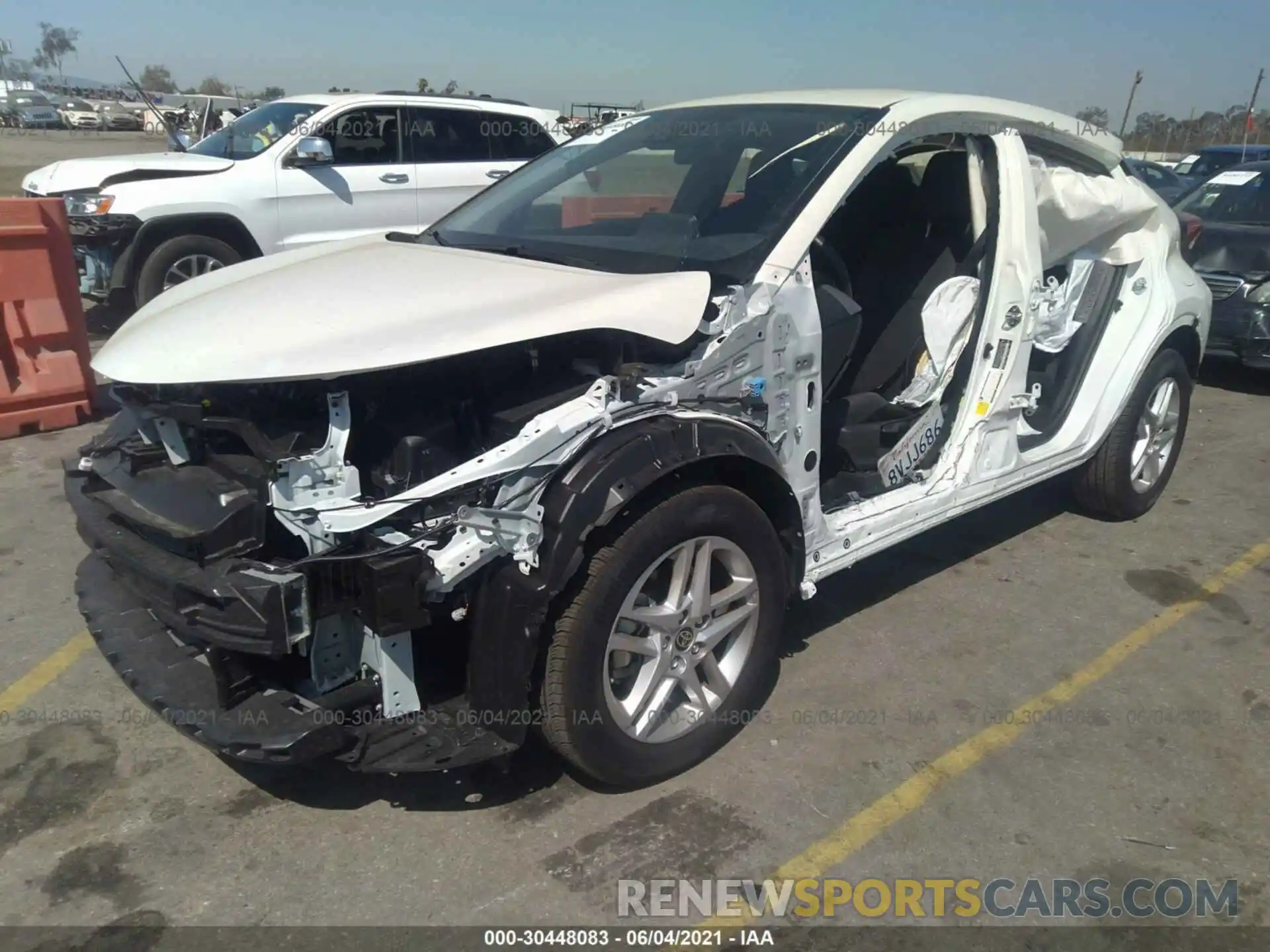 2 Photograph of a damaged car JTNKHMBX1M1111218 TOYOTA C-HR 2021