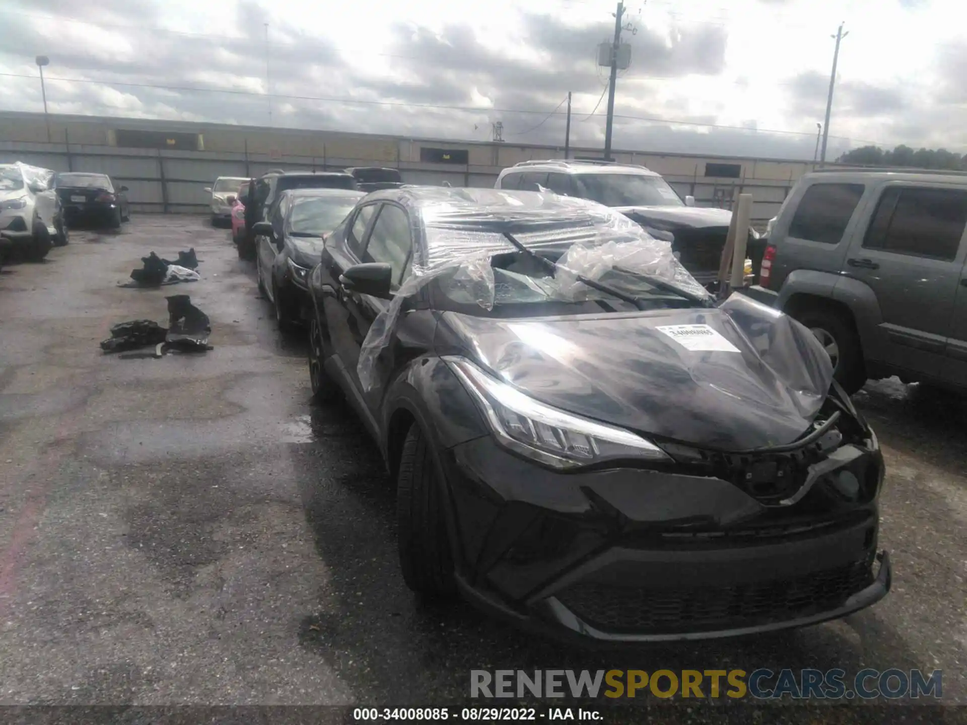 1 Photograph of a damaged car JTNKHMBX2M1098821 TOYOTA C-HR 2021