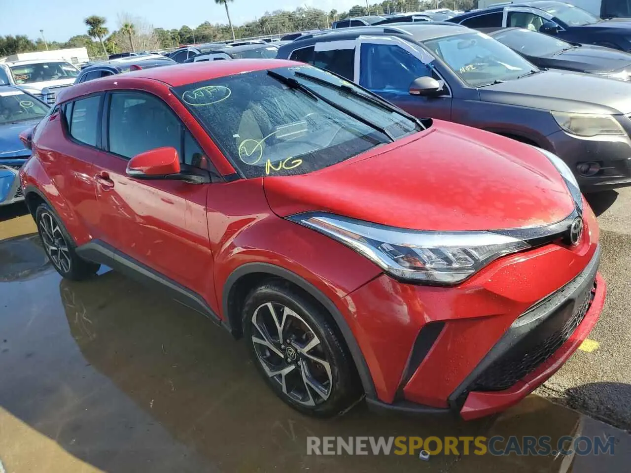 4 Photograph of a damaged car JTNKHMBX2M1099953 TOYOTA C-HR 2021