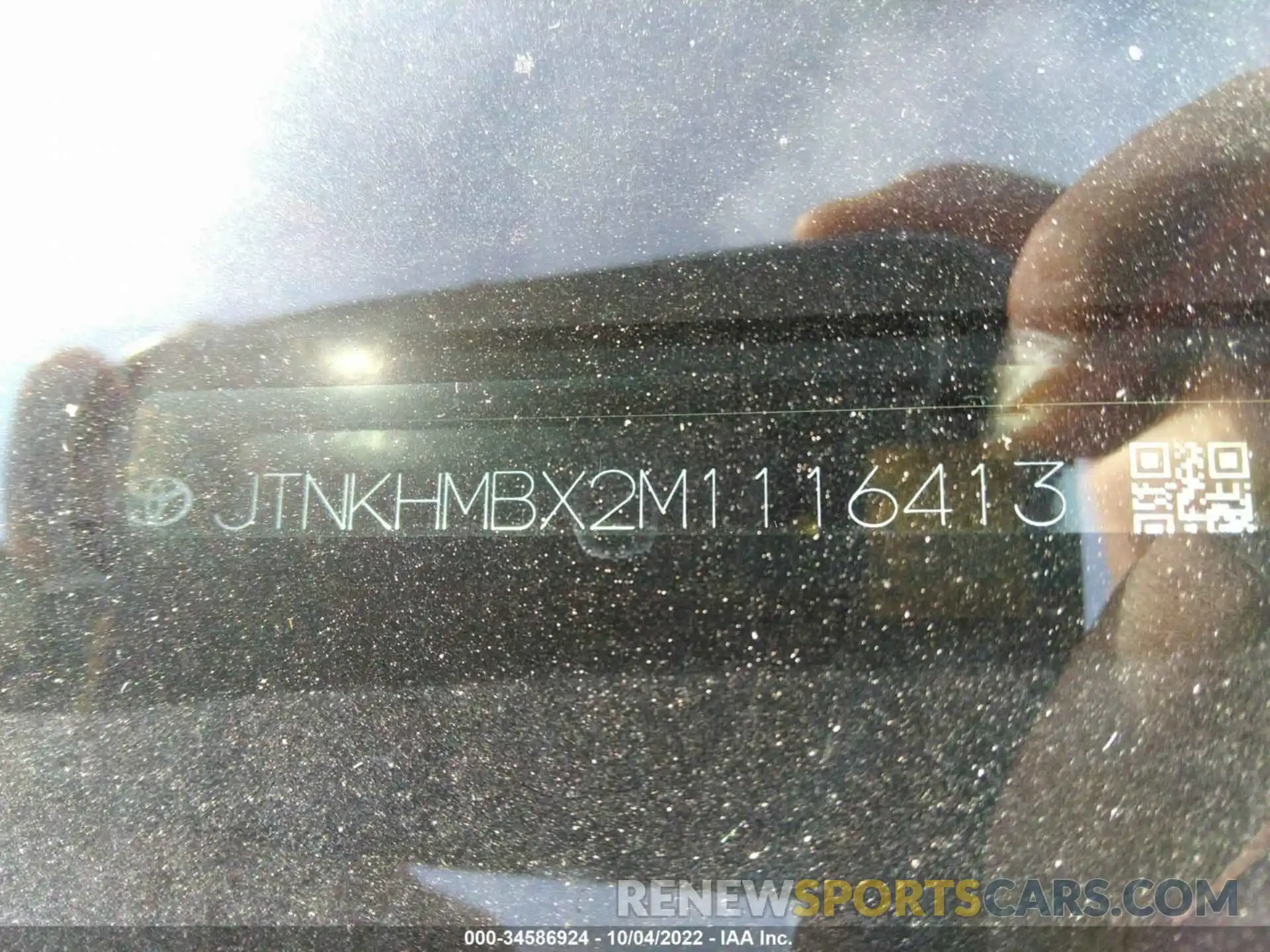 9 Photograph of a damaged car JTNKHMBX2M1116413 TOYOTA C-HR 2021