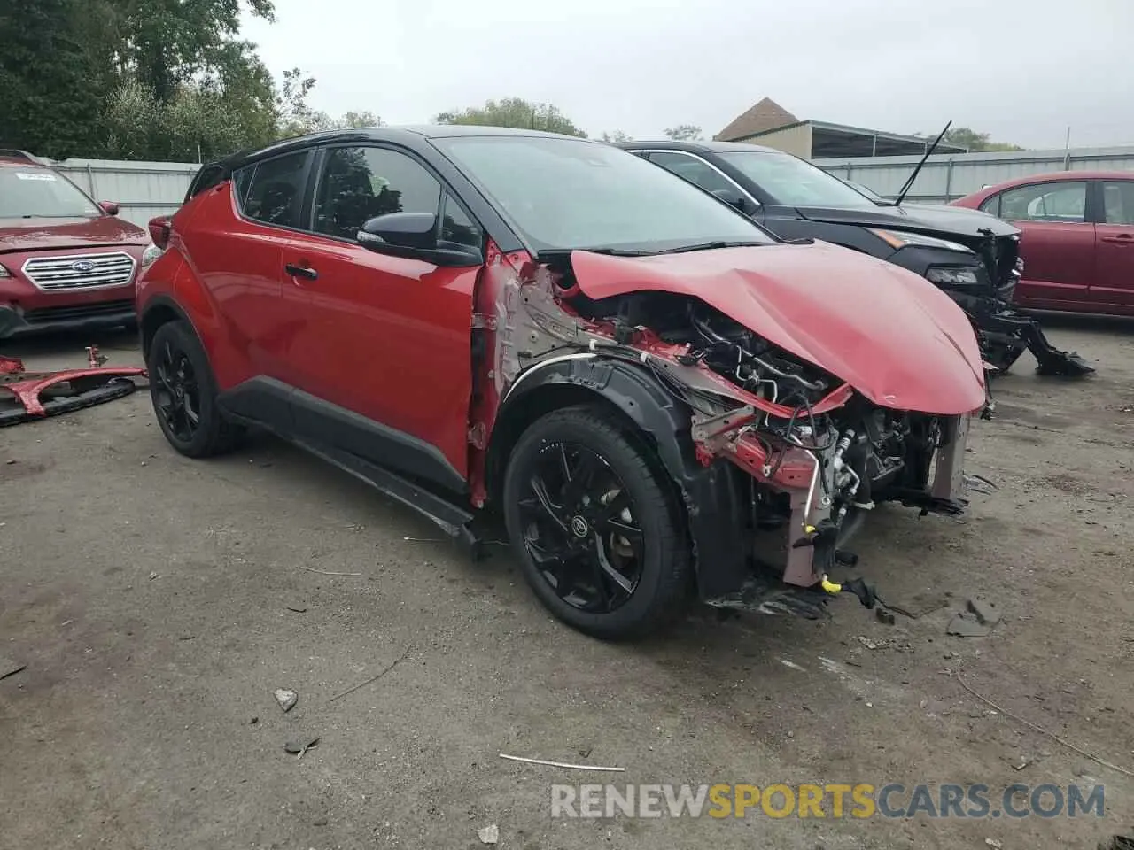 4 Photograph of a damaged car JTNKHMBX2M1129128 TOYOTA C-HR 2021