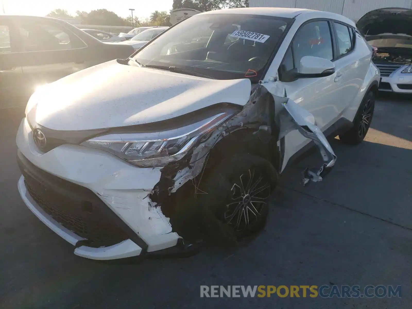 2 Photograph of a damaged car JTNKHMBX3M1109986 TOYOTA C-HR 2021