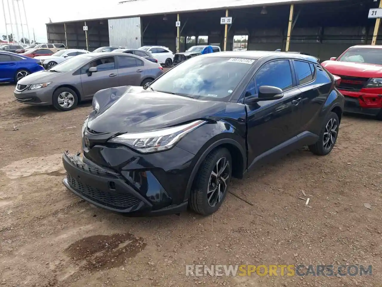 2 Photograph of a damaged car JTNKHMBX4M1107549 TOYOTA C-HR 2021