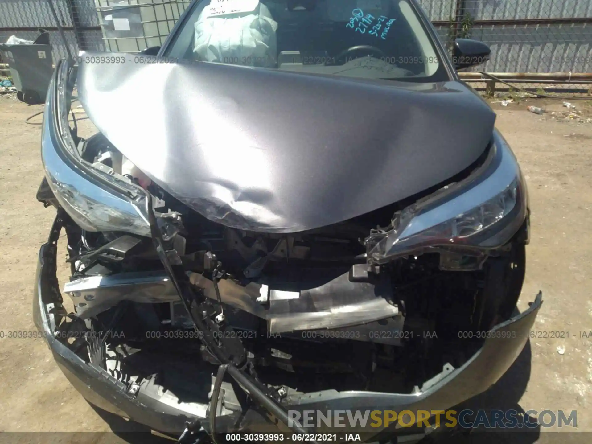 10 Photograph of a damaged car JTNKHMBX4M1109382 TOYOTA C-HR 2021