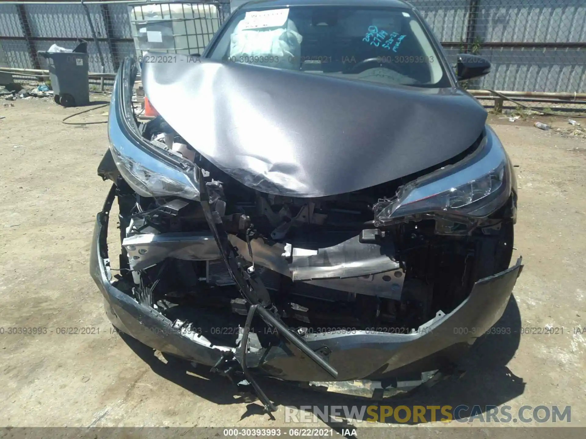 6 Photograph of a damaged car JTNKHMBX4M1109382 TOYOTA C-HR 2021