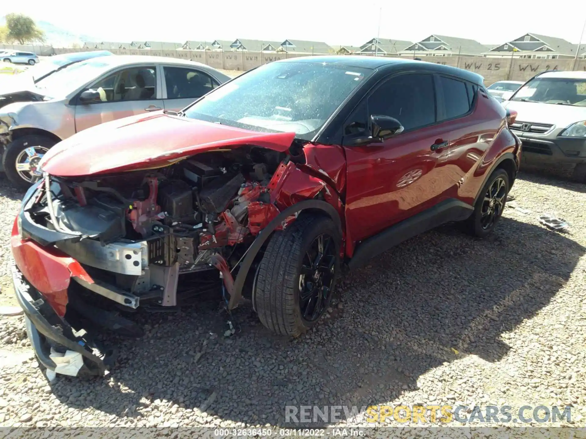 2 Photograph of a damaged car JTNKHMBX4M1120947 TOYOTA C-HR 2021