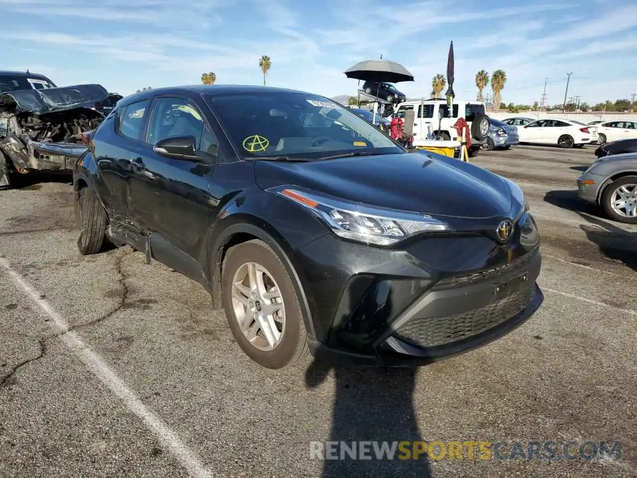 1 Photograph of a damaged car JTNKHMBX4M1122889 TOYOTA C-HR 2021