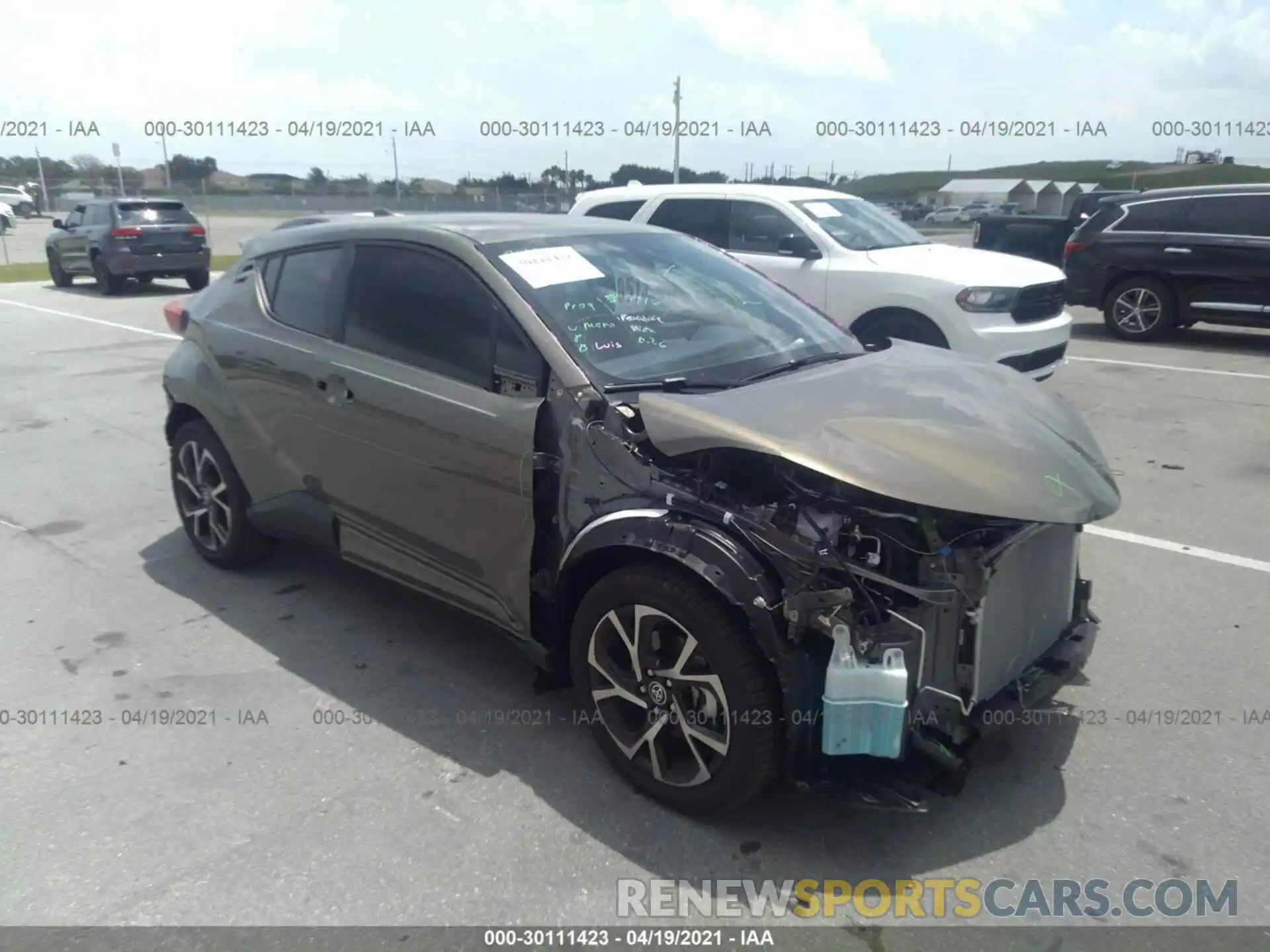 1 Photograph of a damaged car JTNKHMBX5M1107401 TOYOTA C-HR 2021