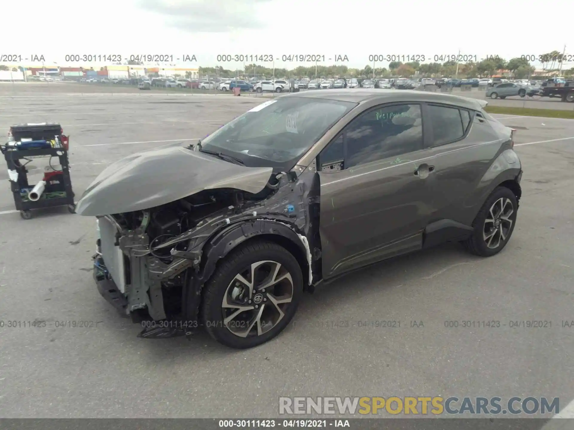 2 Photograph of a damaged car JTNKHMBX5M1107401 TOYOTA C-HR 2021