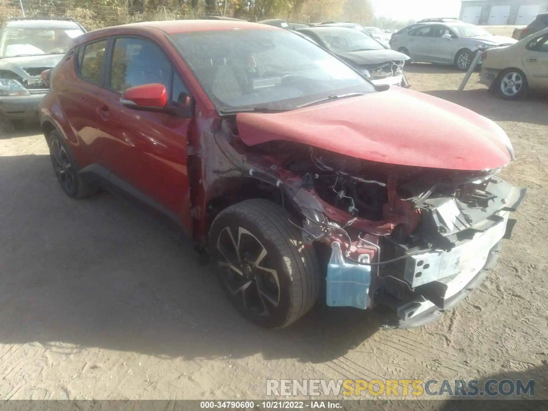 1 Photograph of a damaged car JTNKHMBX6M1099213 TOYOTA C-HR 2021