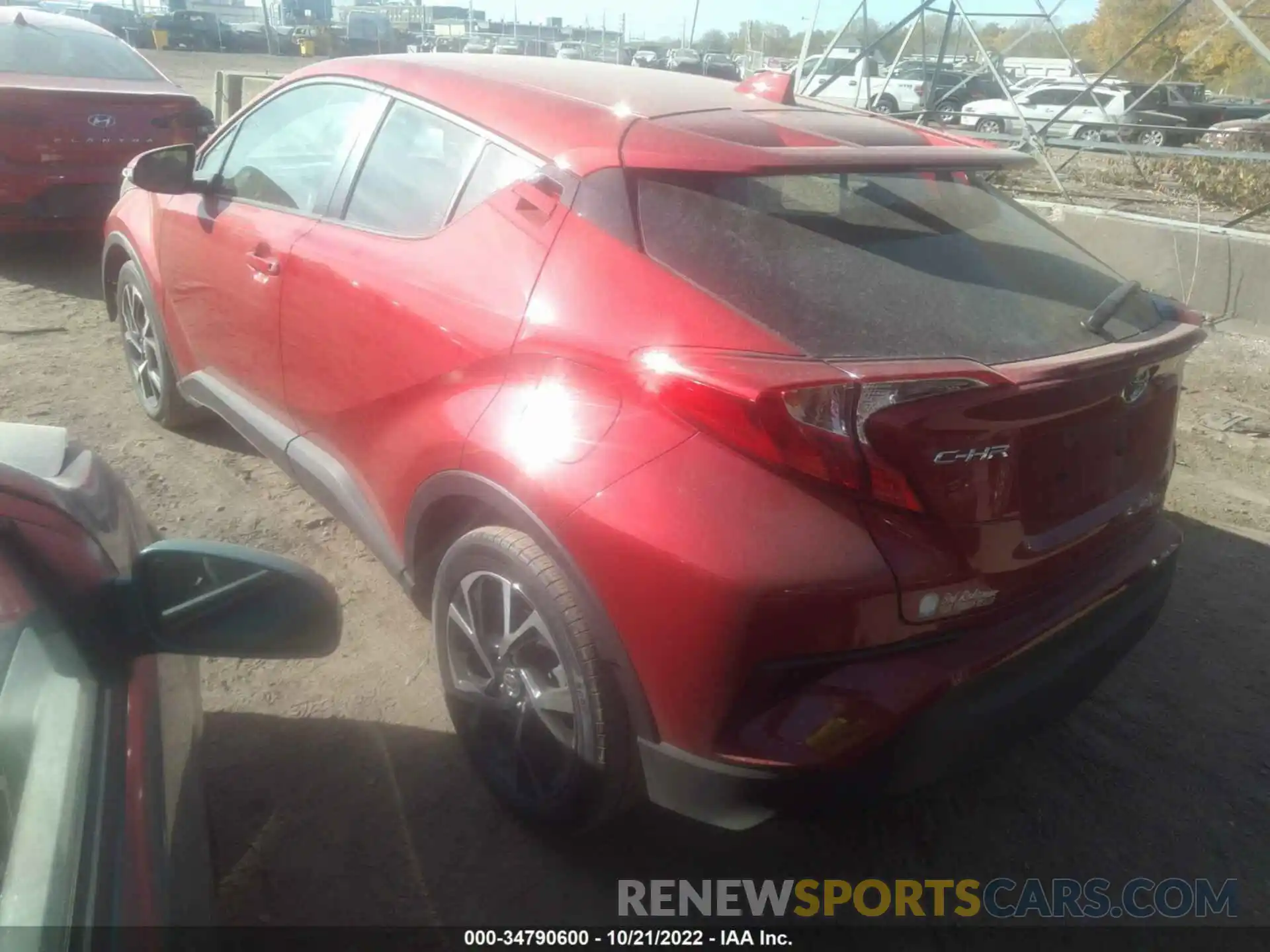 3 Photograph of a damaged car JTNKHMBX6M1099213 TOYOTA C-HR 2021