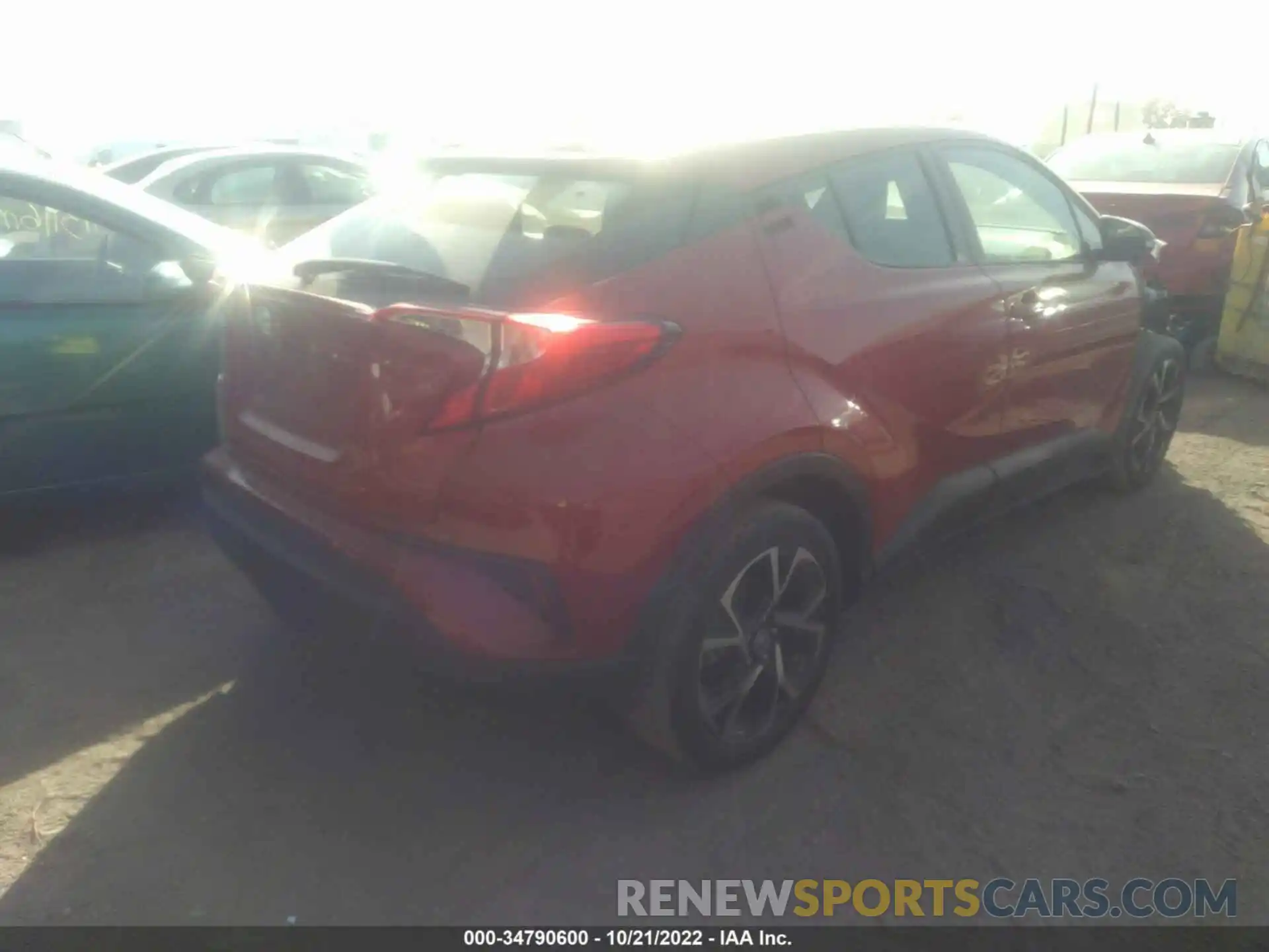 4 Photograph of a damaged car JTNKHMBX6M1099213 TOYOTA C-HR 2021