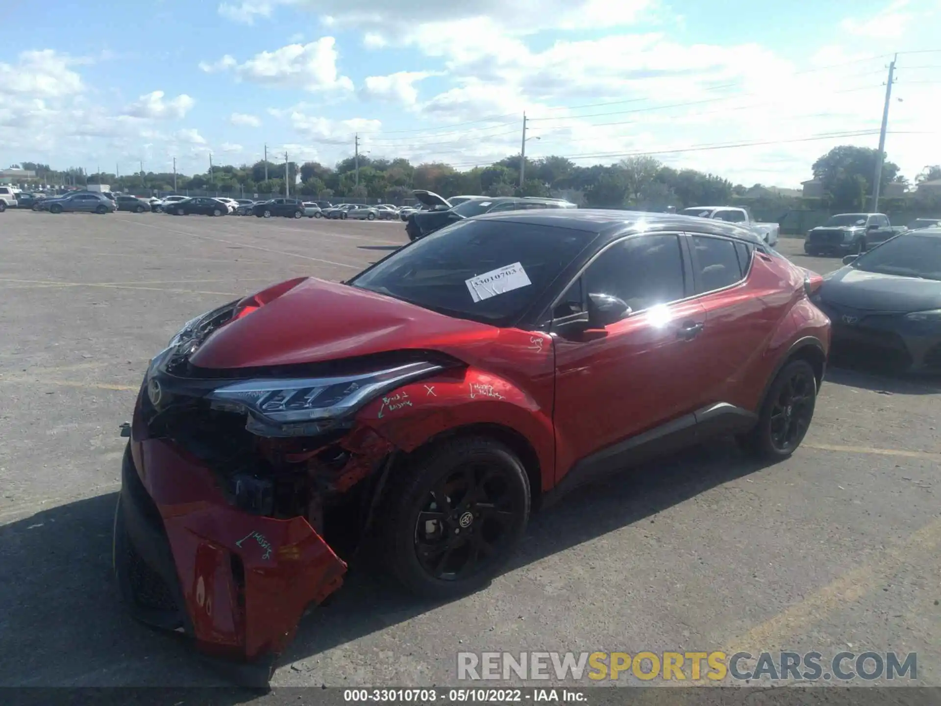 2 Photograph of a damaged car JTNKHMBX6M1128953 TOYOTA C-HR 2021