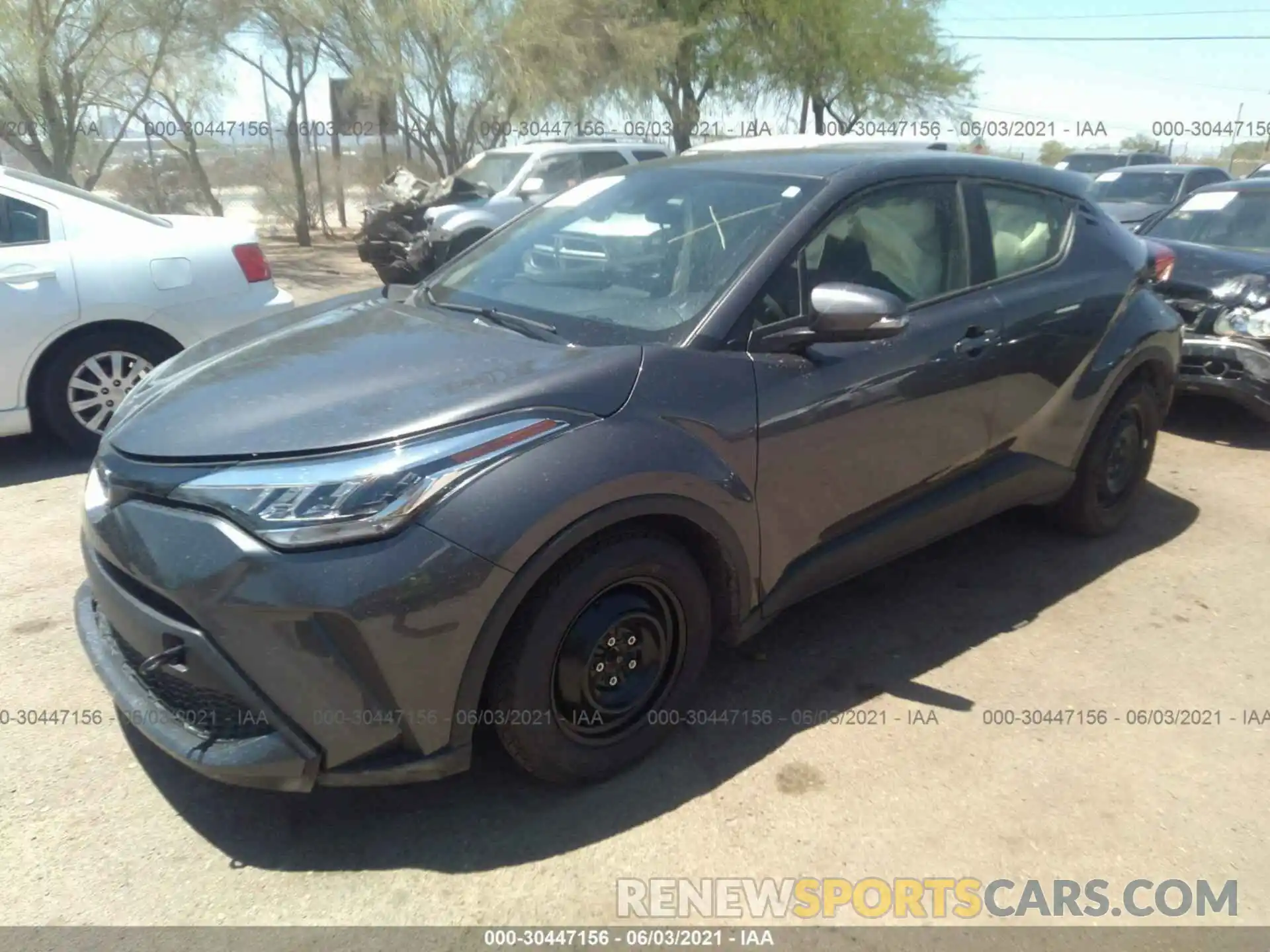 2 Photograph of a damaged car JTNKHMBX7M1106329 TOYOTA C-HR 2021