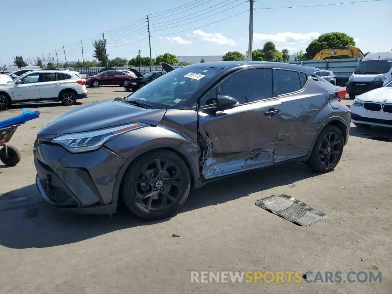 1 Photograph of a damaged car JTNKHMBX7M1113233 TOYOTA C-HR 2021