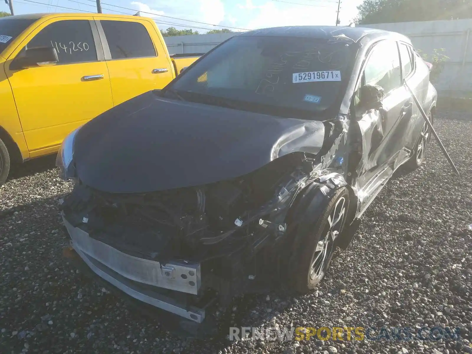 2 Photograph of a damaged car JTNKHMBX8M1100412 TOYOTA C-HR 2021