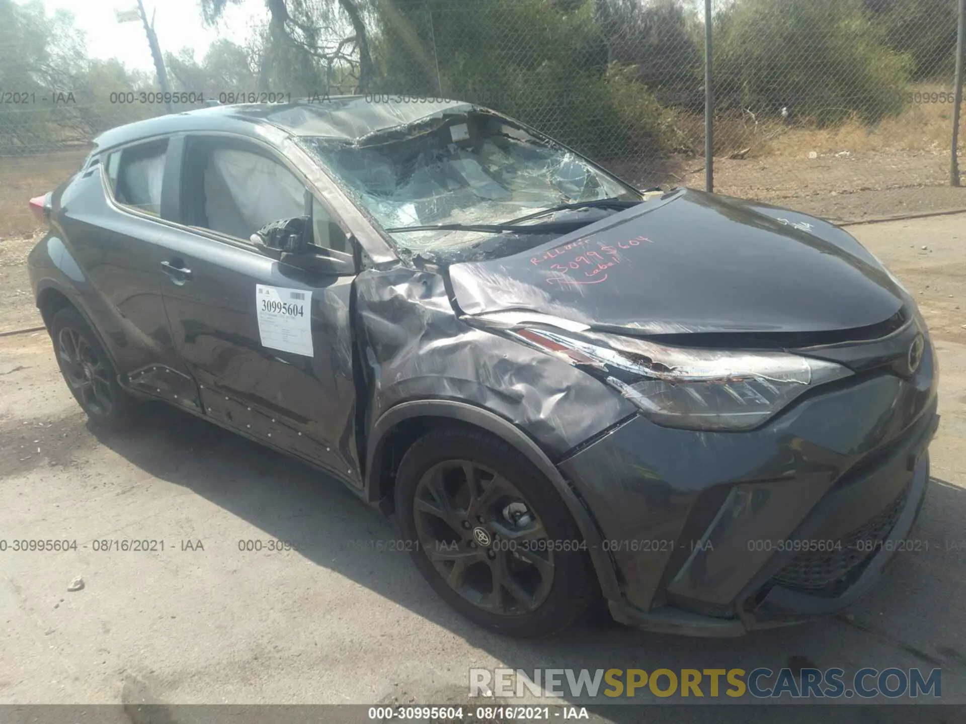 1 Photograph of a damaged car JTNKHMBX8M1112298 TOYOTA C-HR 2021