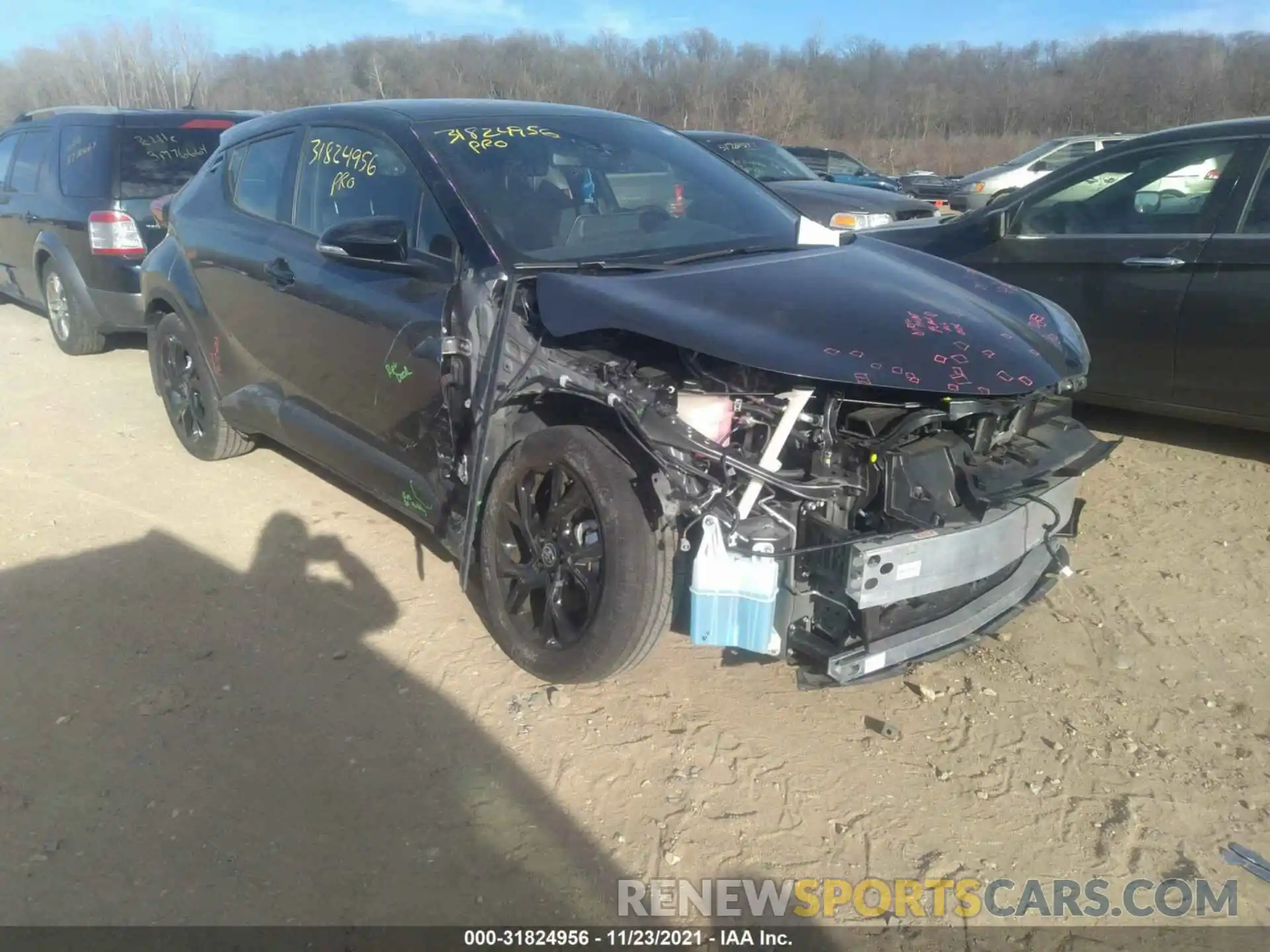 1 Photograph of a damaged car JTNKHMBX8M1115251 TOYOTA C-HR 2021