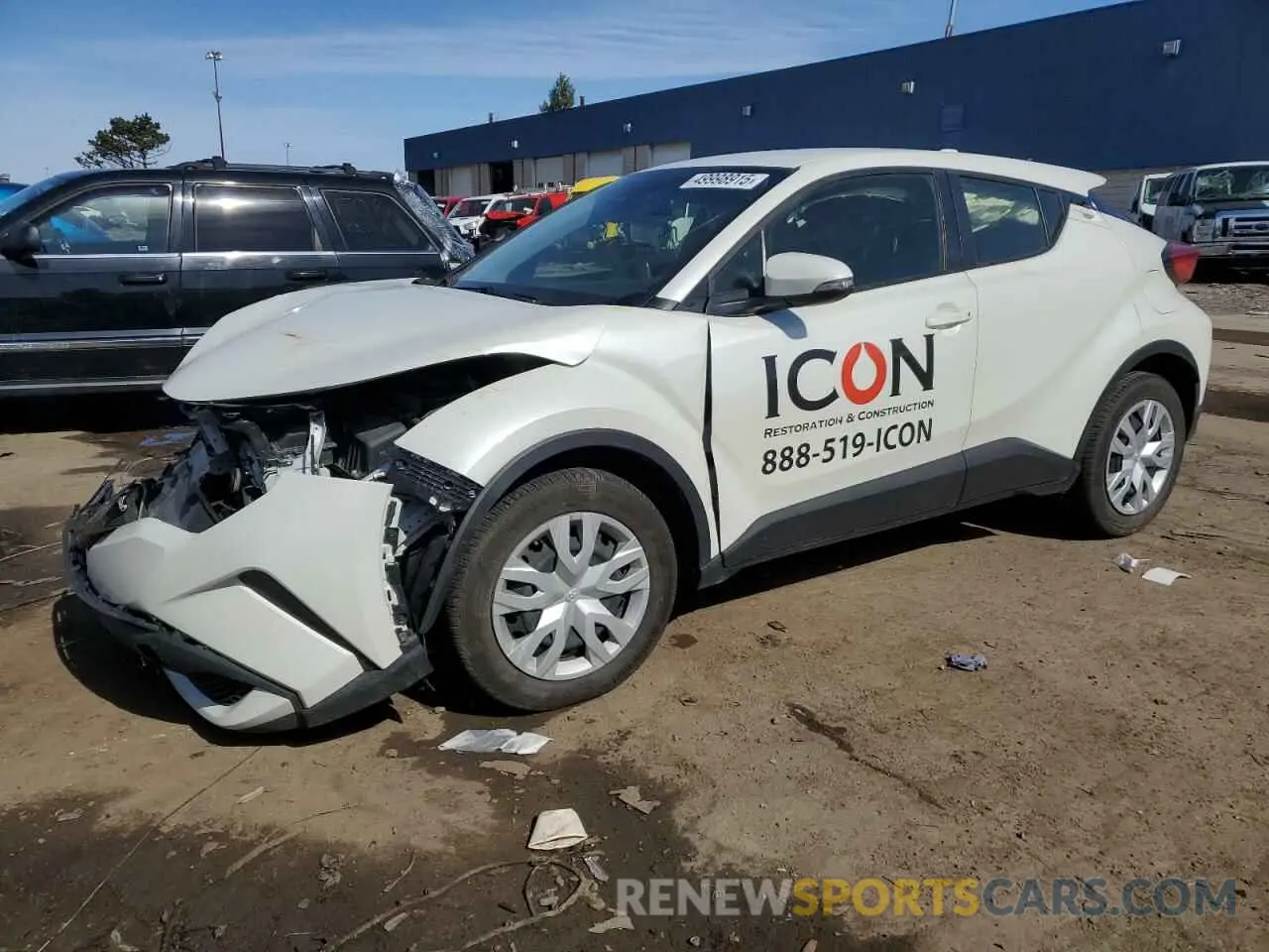 1 Photograph of a damaged car JTNKHMBX8M1116108 TOYOTA C-HR 2021