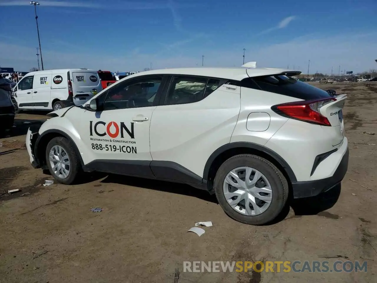2 Photograph of a damaged car JTNKHMBX8M1116108 TOYOTA C-HR 2021