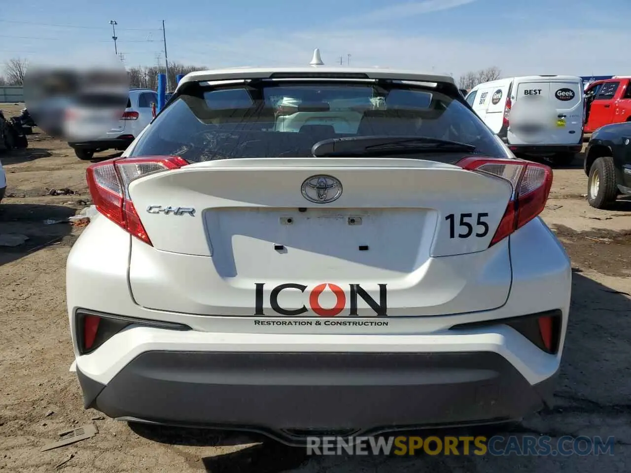 6 Photograph of a damaged car JTNKHMBX8M1116108 TOYOTA C-HR 2021
