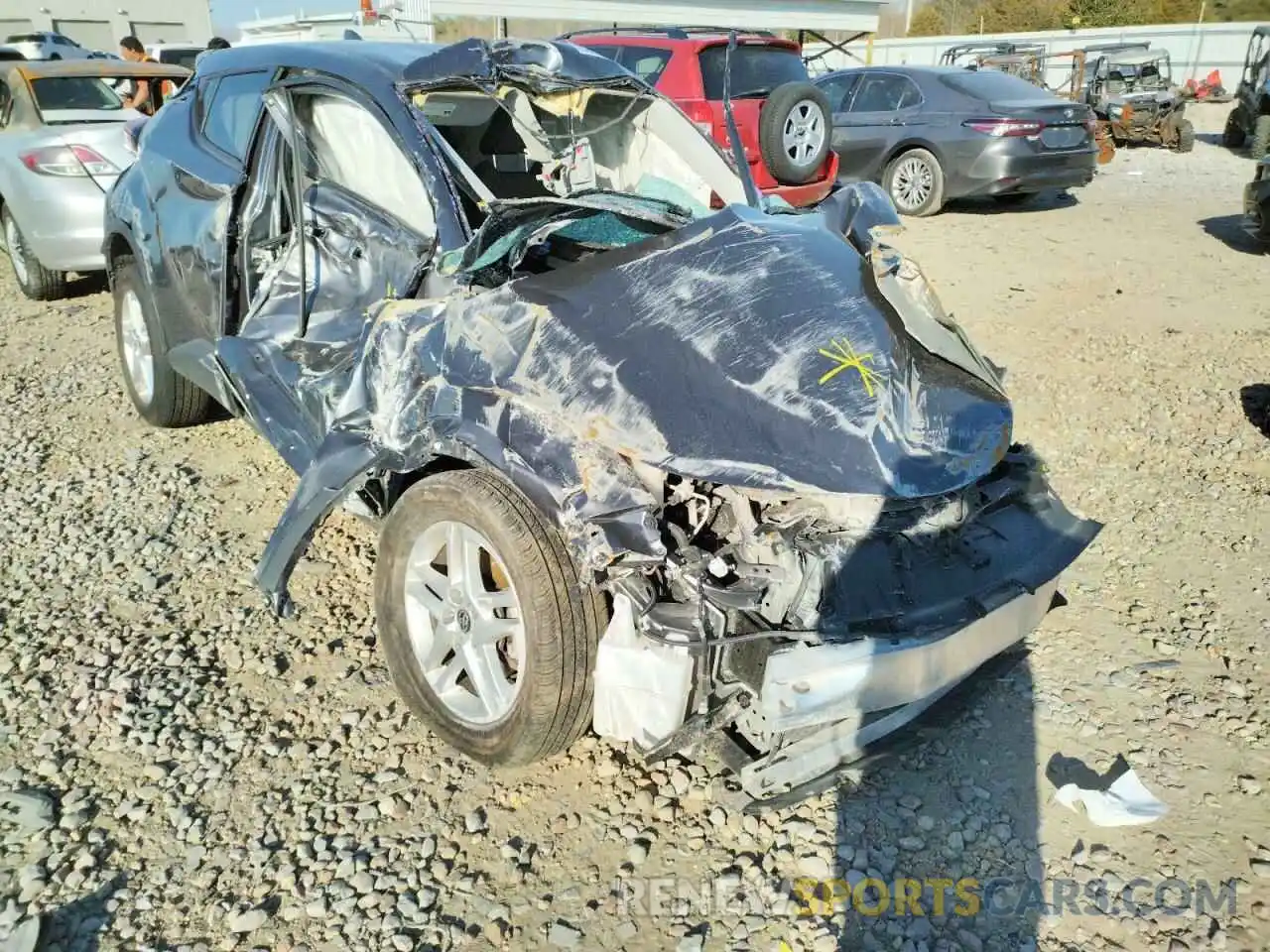 1 Photograph of a damaged car JTNKHMBX9M1111984 TOYOTA C-HR 2021