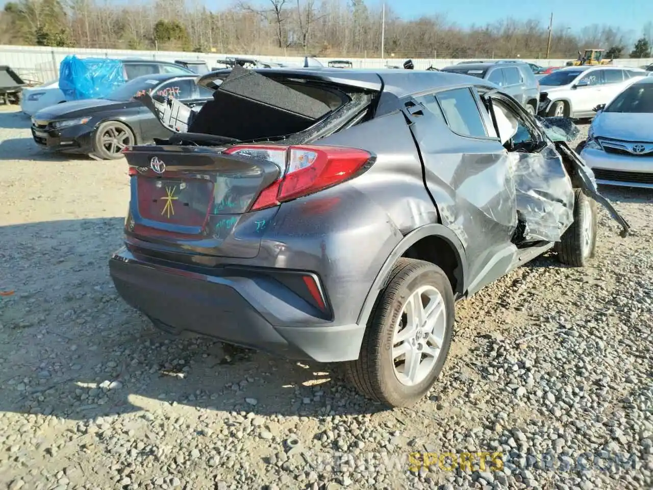 4 Photograph of a damaged car JTNKHMBX9M1111984 TOYOTA C-HR 2021