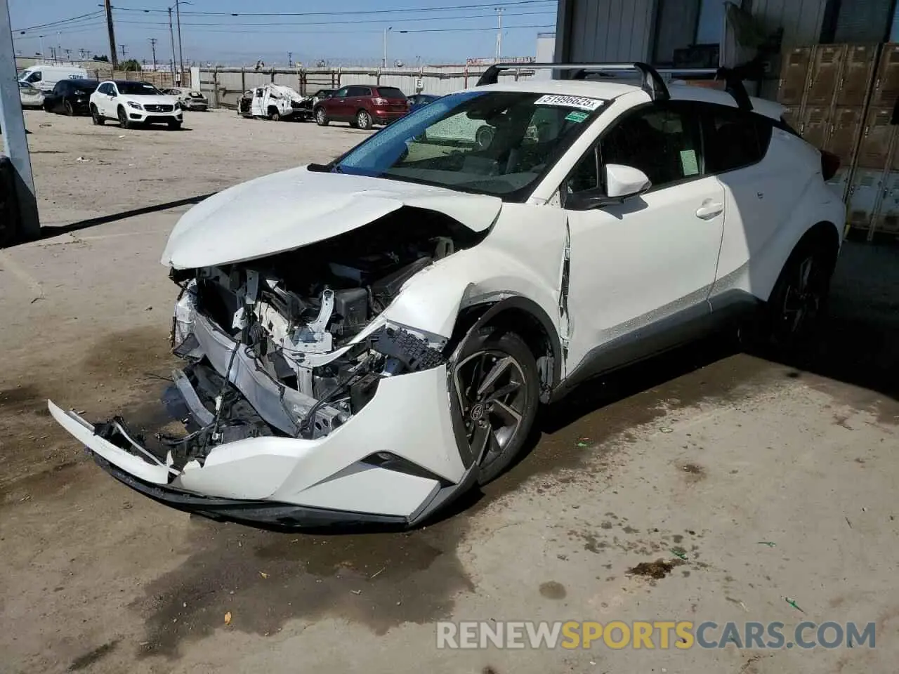 1 Photograph of a damaged car JTNKHMBX9M1126792 TOYOTA C-HR 2021