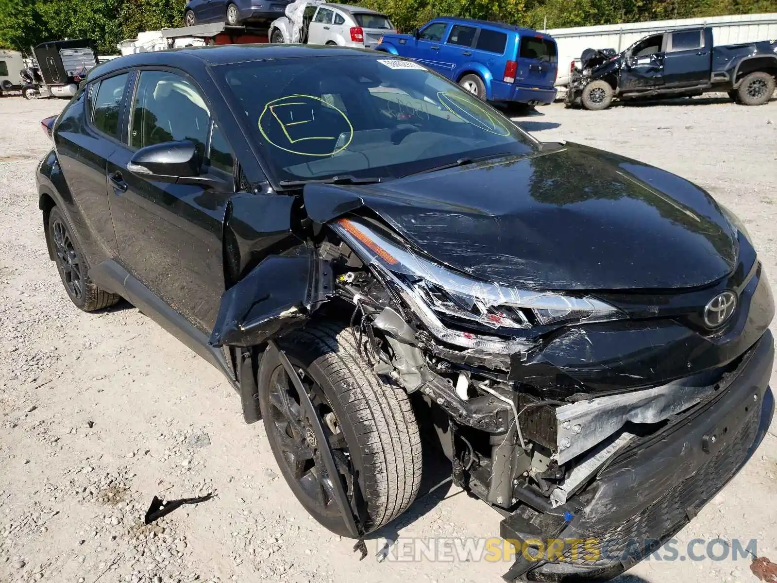 9 Photograph of a damaged car JTNKHMBXXM1099358 TOYOTA C-HR 2021