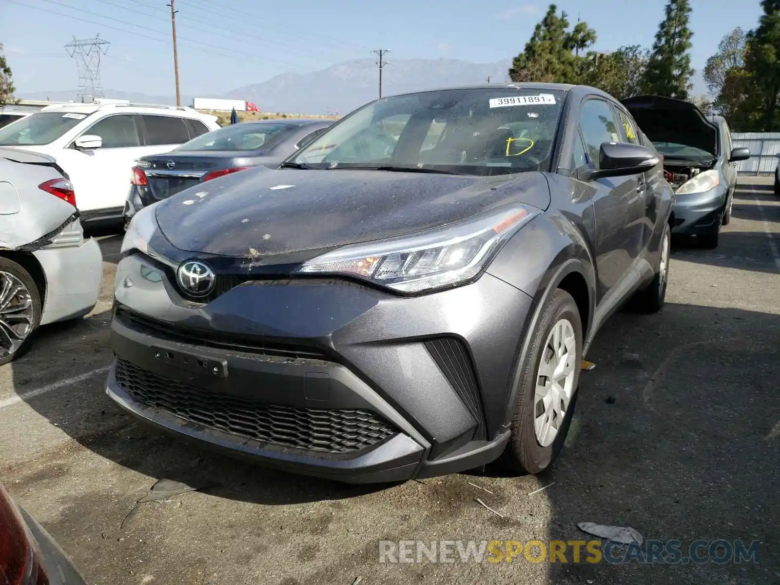 2 Photograph of a damaged car JTNKHMBXXM1100038 TOYOTA C-HR 2021