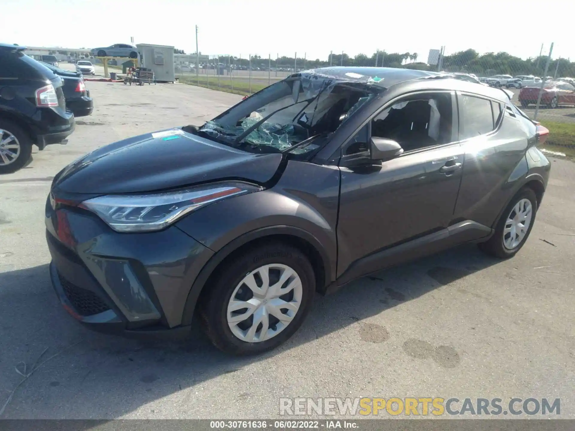 2 Photograph of a damaged car JTNKHMBXXM1105062 TOYOTA C-HR 2021