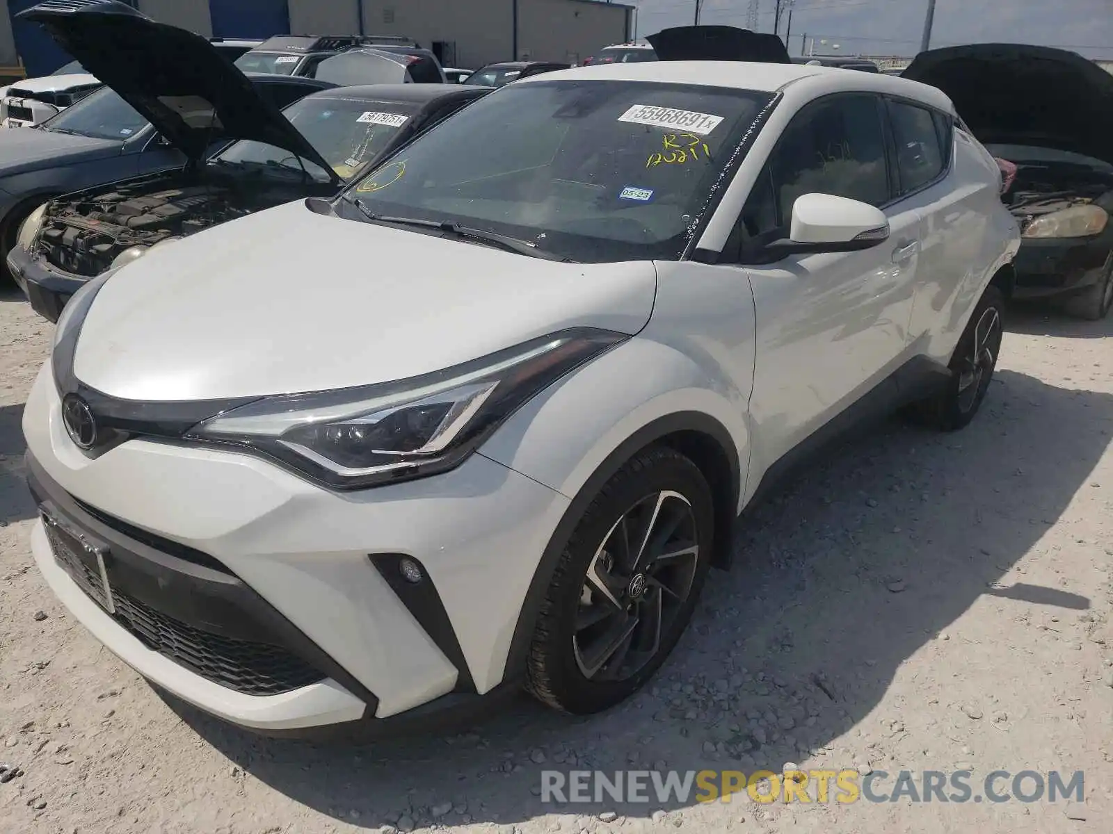 2 Photograph of a damaged car JTNKHMBXXM1120211 TOYOTA C-HR 2021