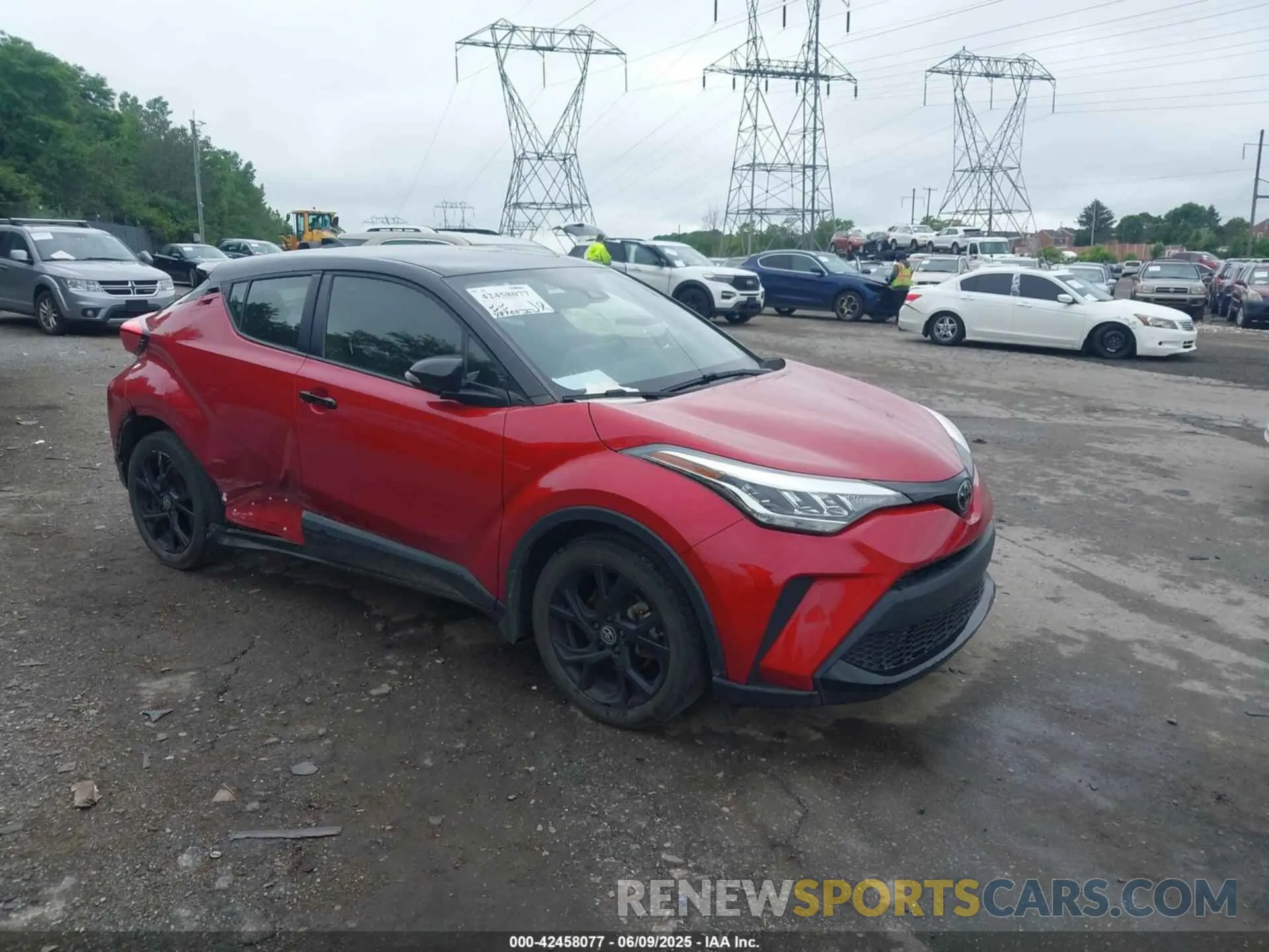 1 Photograph of a damaged car JTNKHMBXXM1129135 TOYOTA C-HR 2021