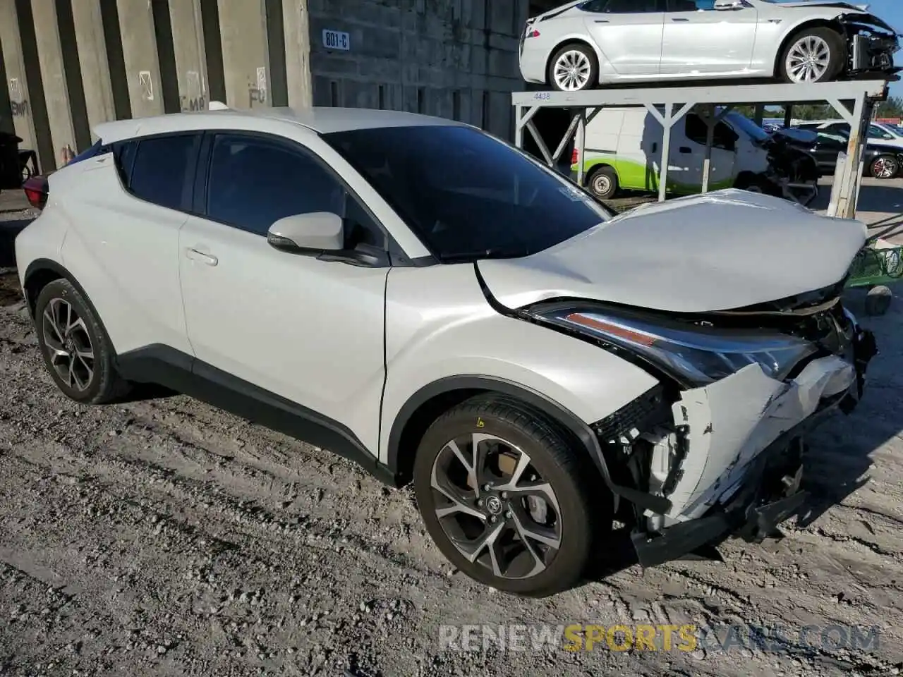 1 Photograph of a damaged car NMTKHMBX4MR124499 TOYOTA C-HR 2021