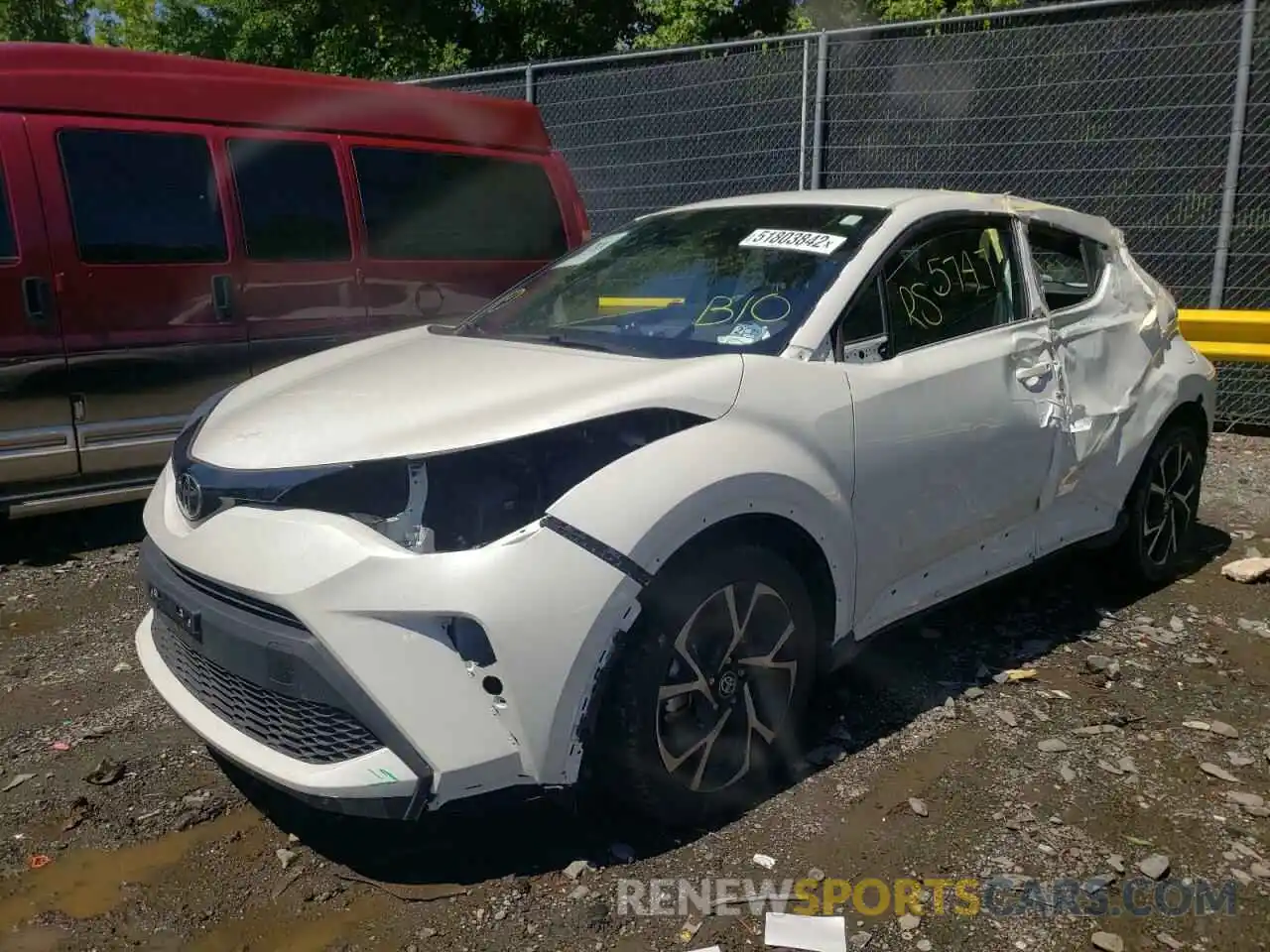 2 Photograph of a damaged car NMTKHMBX5MR140131 TOYOTA C-HR 2021