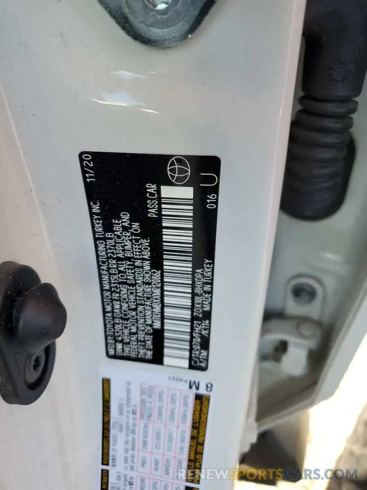 13 Photograph of a damaged car NMTKHMBXXMR120862 TOYOTA C-HR 2021
