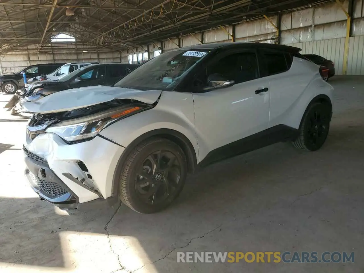 1 Photograph of a damaged car JTNKHMBX3N1129656 TOYOTA C-HR 2022