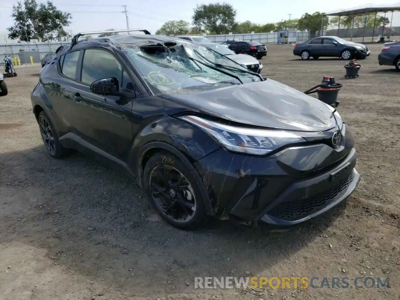 1 Photograph of a damaged car JTNKHMBX6N1131238 TOYOTA C-HR 2022