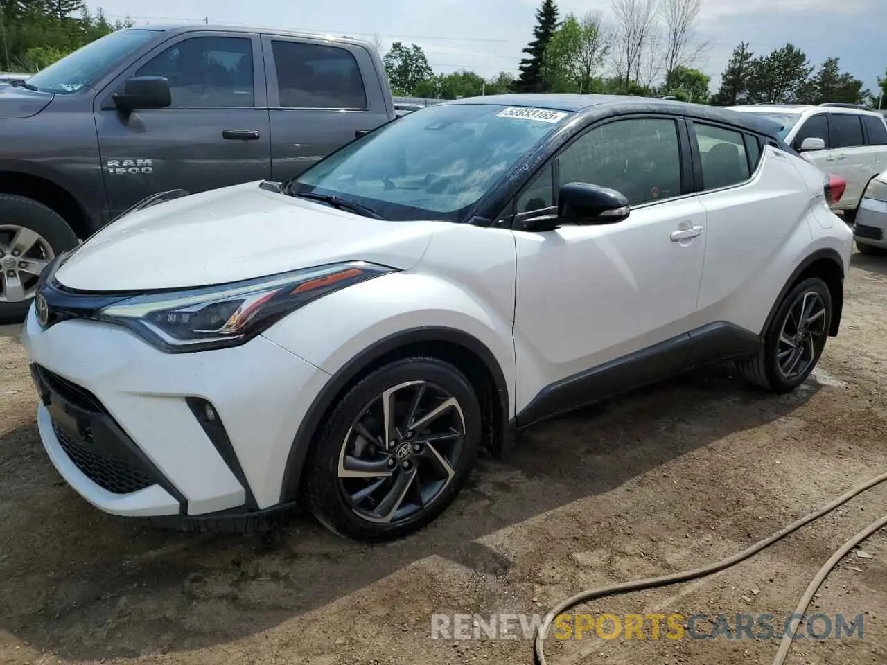 1 Photograph of a damaged car JTNKHMBX9N1129791 TOYOTA C-HR 2022